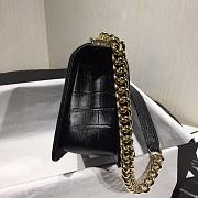 Chanel Leboy Crocodile Pattern Black 67086 Size 25 cm - 6