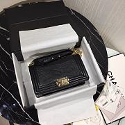 Chanel Leboy Crocodile Pattern Black 67086 Size 25 cm - 5