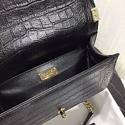 Chanel Leboy Crocodile Pattern Black 67086 Size 25 cm - 4