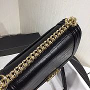 Chanel Leboy Crocodile Pattern Black 67086 Size 25 cm - 3