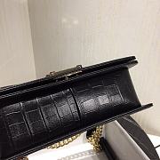 Chanel Leboy Crocodile Pattern Black 67086 Size 25 cm - 2