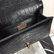 Chanel Leboy Crocodile Pattern Black 67086 Size 20 cm - 3