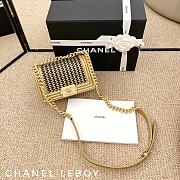 Chanel Crocodile Pattern With Light Gold Buckle 67086️ Size 20 cm - 2