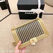 Chanel Crocodile Pattern With Light Gold Buckle 67086️ Size 25 cm - 4