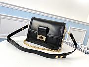 Louis Vuitton Dauphine MM Black M55821 Size 25 x 17 x 10.5 cm - 1