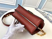 Louis Vuitton Dauphine MM Red Wine M55735 Size 25 x 17 x 10.5 cm - 5