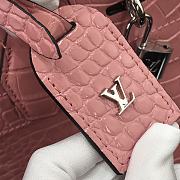 LV City Steamer PM Crocodile Bag Pink N92515 Size 26.5 x 23 x 13 cm - 6