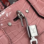 LV City Steamer PM Crocodile Bag Pink N92515 Size 26.5 x 23 x 13 cm - 2