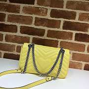 Gucci Marmont Yellow 443497 Size 26 x 15 x 7 cm - 3