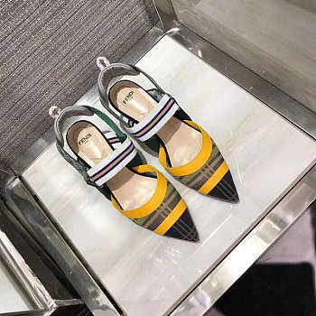 Fendi Multicolour Technical Mesh Slingbacks