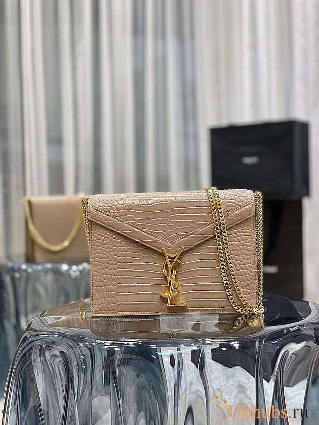 YSL Cassandra Crocodile Embossed Bag - 1