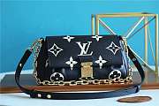 LV Favorite Monogram Empreinte Leather Bag Black M45813 Size 24 x 14 x 9 cm - 1