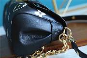 LV Favorite Monogram Empreinte Leather Bag Black M45813 Size 24 x 14 x 9 cm - 4