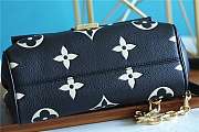 LV Favorite Monogram Empreinte Leather Bag Black M45813 Size 24 x 14 x 9 cm - 5