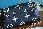 LV Favorite Monogram Empreinte Leather Bag Black M45813 Size 24 x 14 x 9 cm - 6