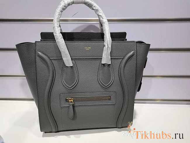 [QC Shots] Celine Micro Luggage Handbag In Baby Drummed Calfskin Size 27 cm - 1