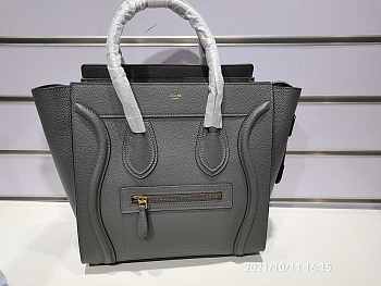 [QC Shots] Celine Micro Luggage Handbag In Baby Drummed Calfskin Size 27 cm