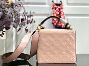 LV Spring Street Handbags Pink M90376 Size 17 x 16 x 8.5 cm - 4