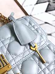 Dior Dioraddict Flap Bag Calfskin Blue M5818 Size 24 cm - 6