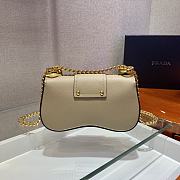 Prada Saffiano Leather Prada Sidonie Beige 1BD219 Size 21,5 x 12 x 6,5 cm - 6