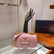 Prada Saffiano Leather Prada Sidonie Pink 1BD219 Size 21,5 x 12 x 6,5 cm - 1