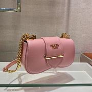 Prada Saffiano Leather Prada Sidonie Pink 1BD219 Size 21,5 x 12 x 6,5 cm - 5