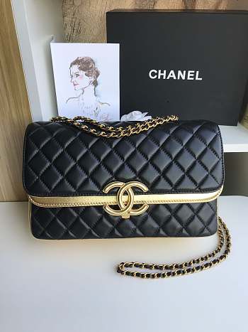 Chanel Flap Bag Black 57276 Size 26 cm