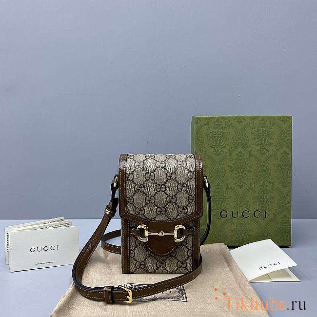 Gucci Liberty 1955 Horsenit Bag Size 11.5 x 17 x 4 cm - 1