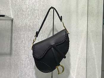 Dior Saddle Bag Black 25cm 