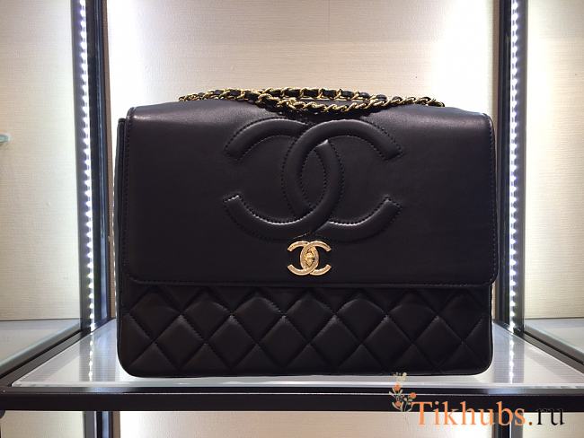 Chanel CF Big Logo Lambskin Size 33 x 22 x 9.5 cm - 1