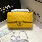 Chanel 1112 Medium Flap Bag Yellow Size 25cm - 1