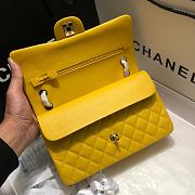 Chanel 1112 Medium Flap Bag Yellow Size 25cm - 4