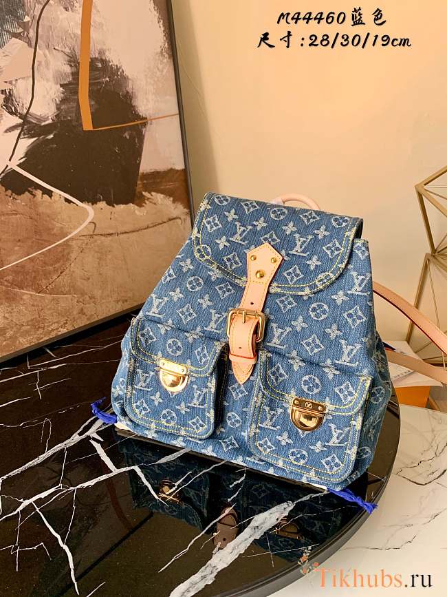 Louis Vuitton Backpack Monogram Denim M44460 Size 28 x 30 x 19 cm - 1