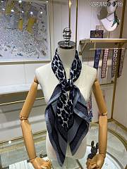 Dior Leopard Print Scarf 100 x 100 cm - 2