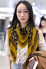 Dior Leopard Print Scarf 01 100 x 100 cm - 3