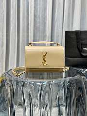 YSL Sunset Handbag in Beige Size 19 x 14 x 5.5 cm - 1