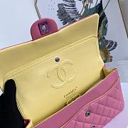 Chanel Rose Red Yellow Colored Hardware 02892 Size 25 cm - 2