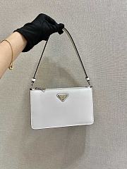 Prada Underarm Bag White 1BC155 Size 20 x 12 x 5.5 cm - 2