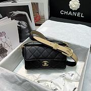 Chanel Calfskin Flap Bag Black AS2273 Size 20 x 6 x 12 cm - 5