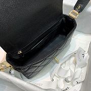 Chanel Calfskin Flap Bag Black AS2273 Size 20 x 6 x 12 cm - 2