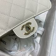 Chanel Calfskin Flap Bag White AS2273 Size 20 x 6 x 12 cm - 5