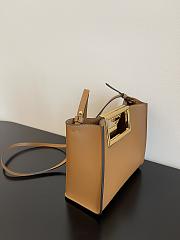 Fendi Double F Buckle Handbag Brown 551 Size 20 x 9 x 17 cm - 4