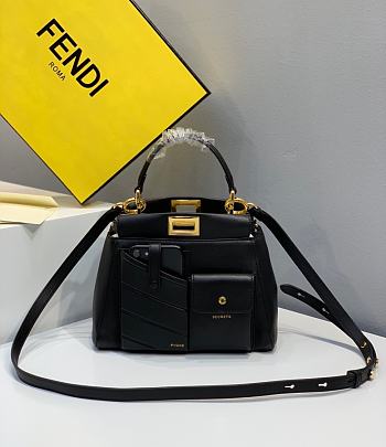 Fendi Peekaboo Black 2113 Size 23 cm