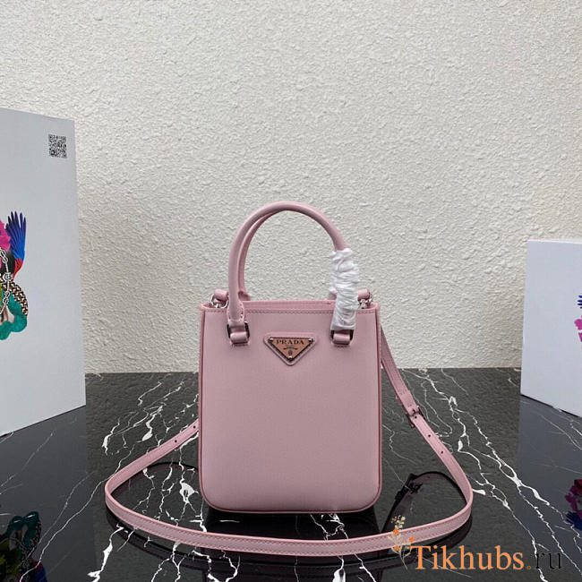 Prada Mini Handbag Pink 1BA331 Size 17.5 x 15 x 5 cm - 1