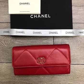 Chanel Long Wallet 6871 Size 19 cm