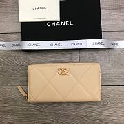 Chanel Long Wallet Beige 6871 Size 19 cm - 1