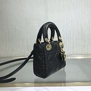 Dior Lady Mini Black 9202 Size 12 x 10 x 5 cm - 4