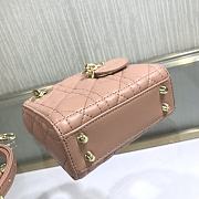 Dior Lady Mini Pink 9202 Size 12 x 10 x 5 cm - 6