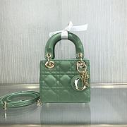 Dior Lady Mini Green 9202 Size 12 x 10 x 5 cm - 1