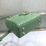 Dior Lady Mini Green 9202 Size 12 x 10 x 5 cm - 6